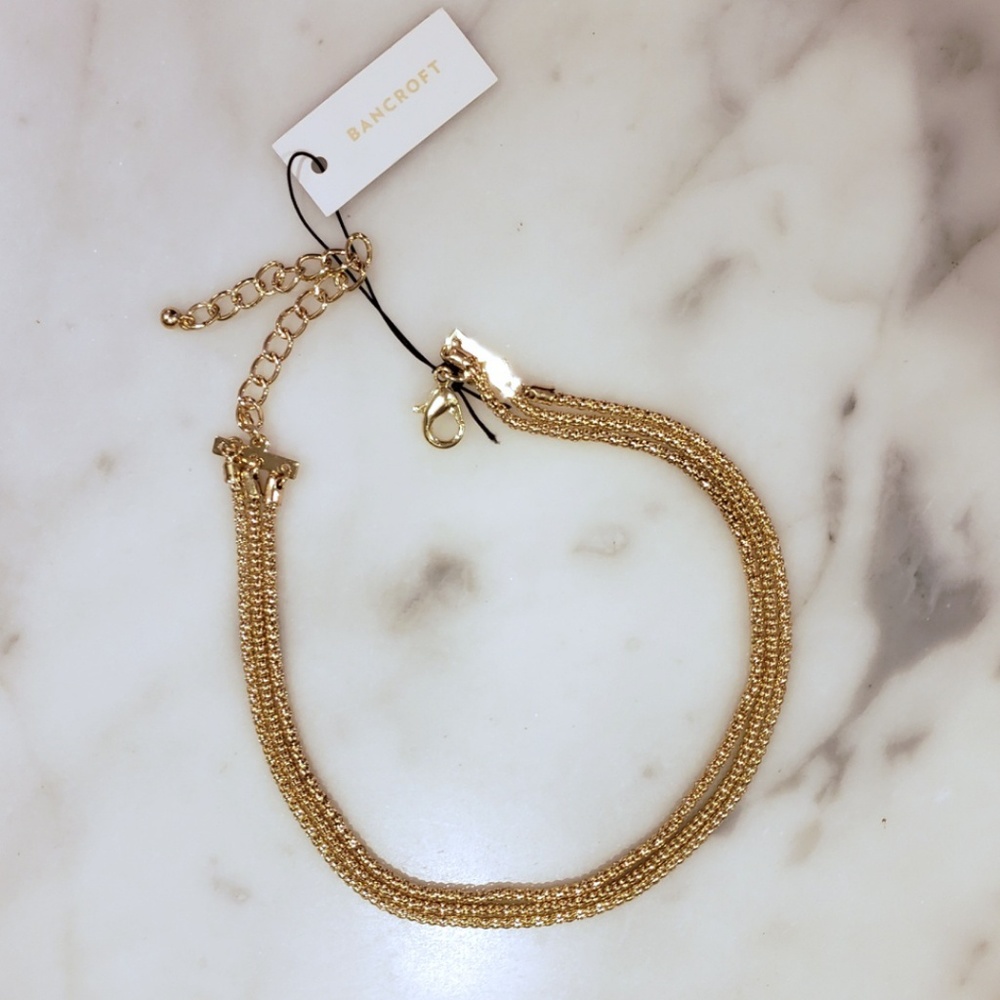 Lorimer Metal Choker Necklace - Gold - Picture 2 of 3